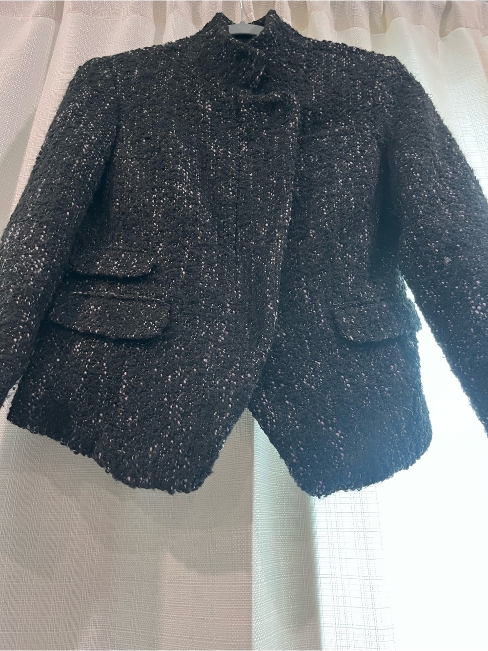 Banana Republic Black Bouclé Blazer Jacket